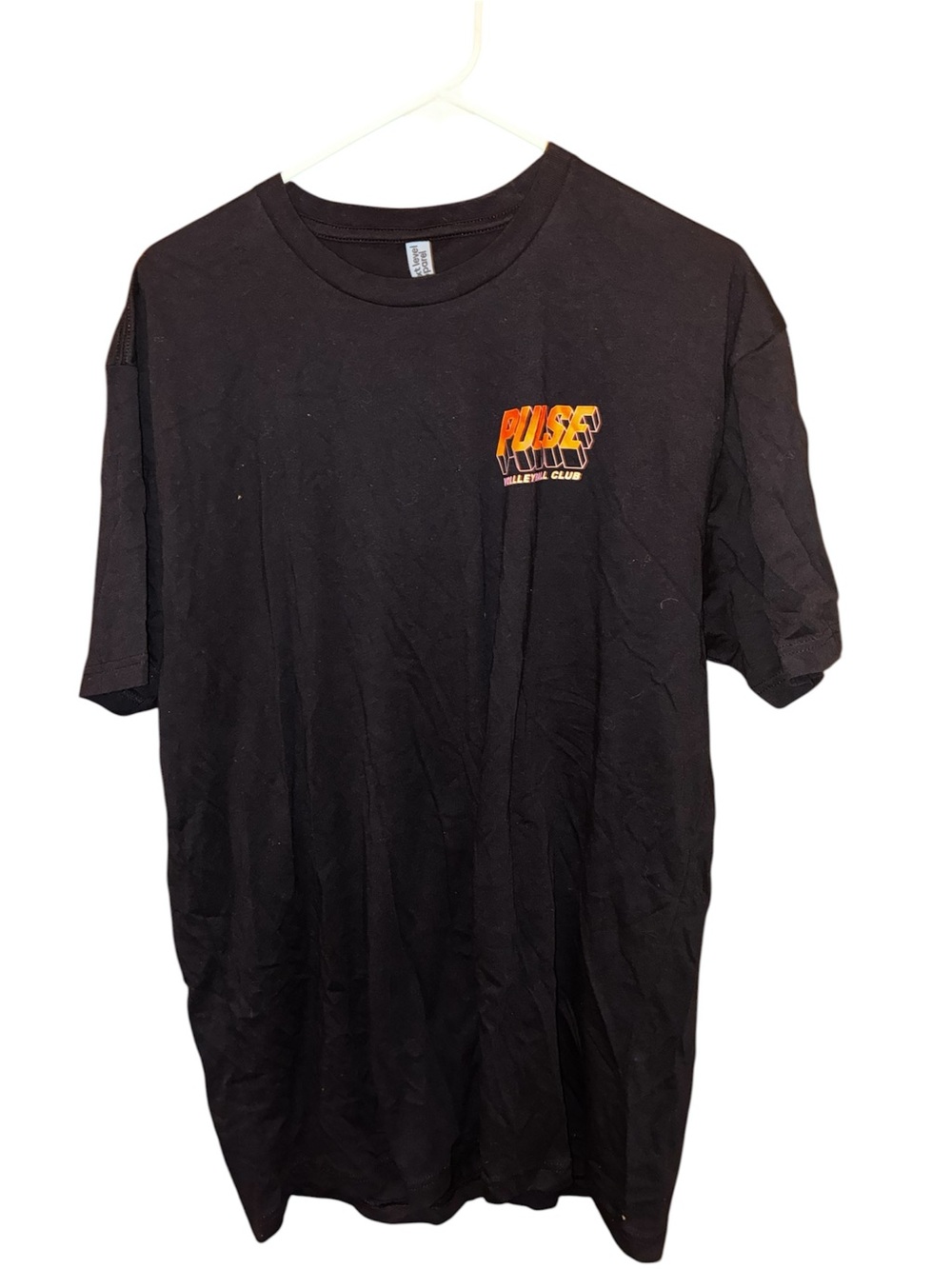 PULSE Black Volleyball Club Graphic Crew Neck T-Shirt XL